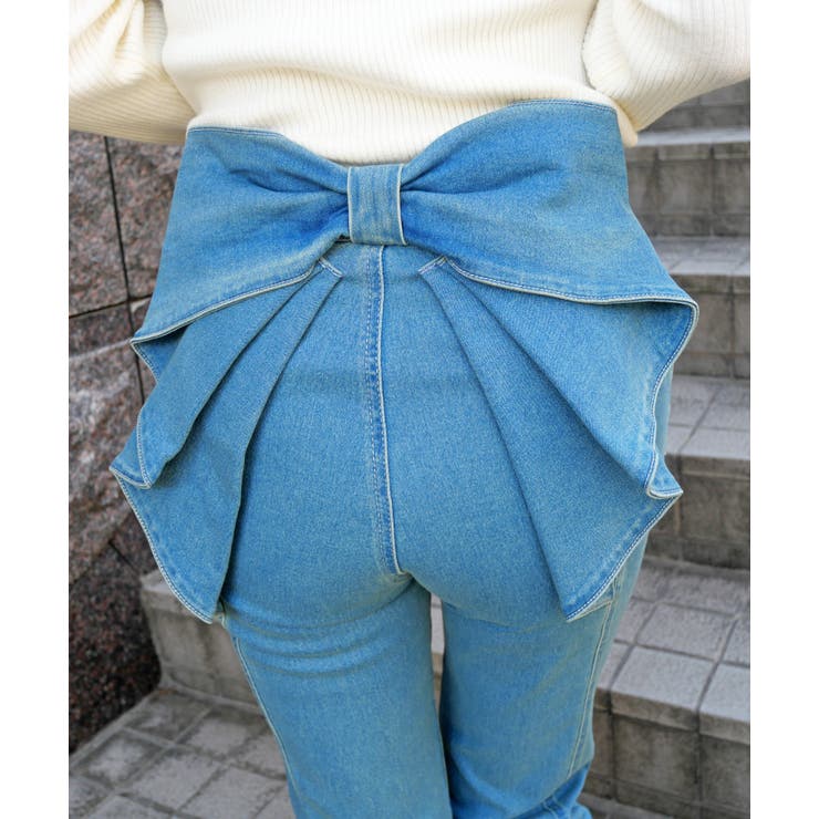 バックリボンフレアパンツ | FUN | 詳細画像5 