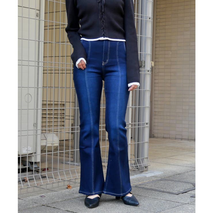 バックリボンフレアパンツ | FUN | 詳細画像7 