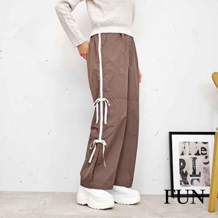 リボンカーゴパンツ[品番：TRNW0001450]｜FUN（ファン）の
