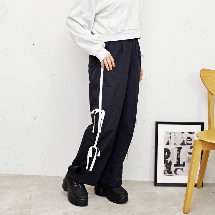 リボンカーゴパンツ[品番：TRNW0001450]｜FUN（ファン）の