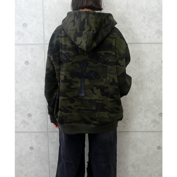 バッククロスジップパーカー | FUN | 詳細画像1 