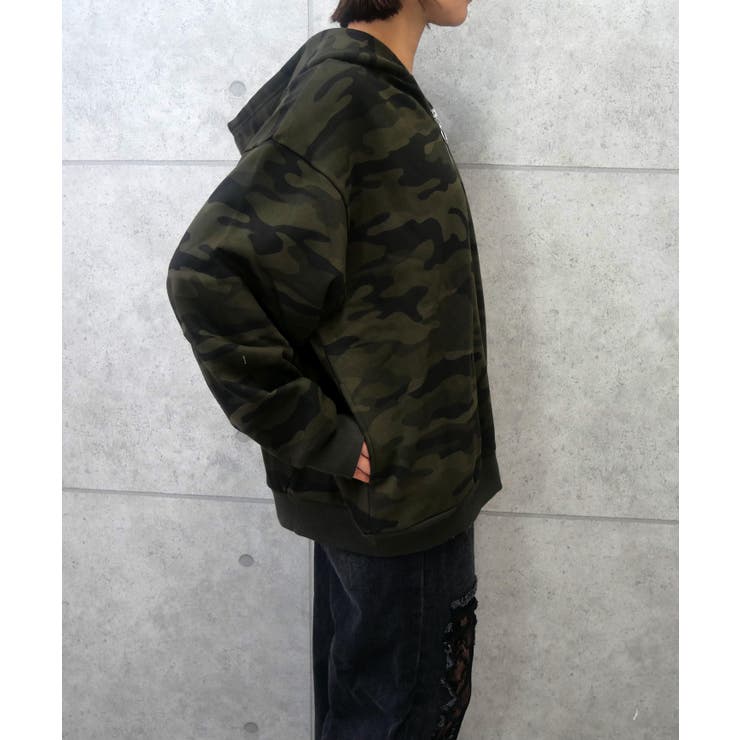 バッククロスジップパーカー | FUN | 詳細画像2 