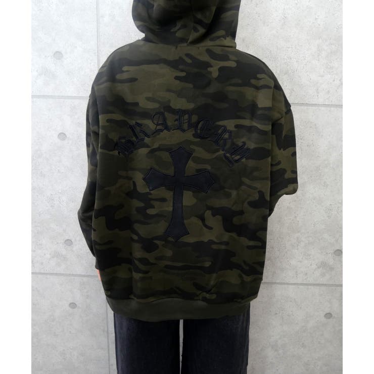 バッククロスジップパーカー | FUN | 詳細画像4 