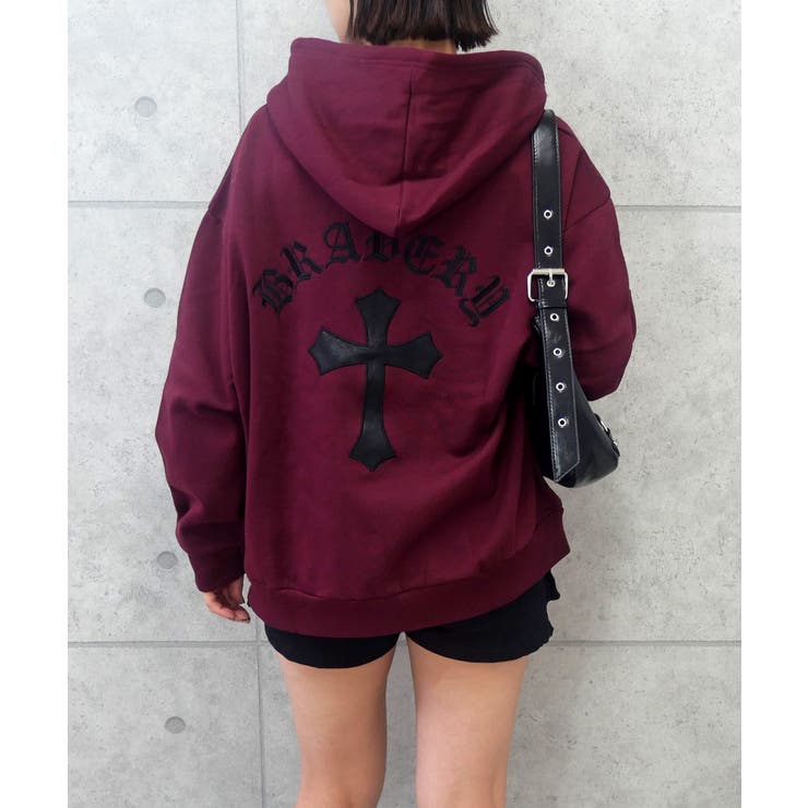 バッククロスジップパーカー | FUN | 詳細画像8 