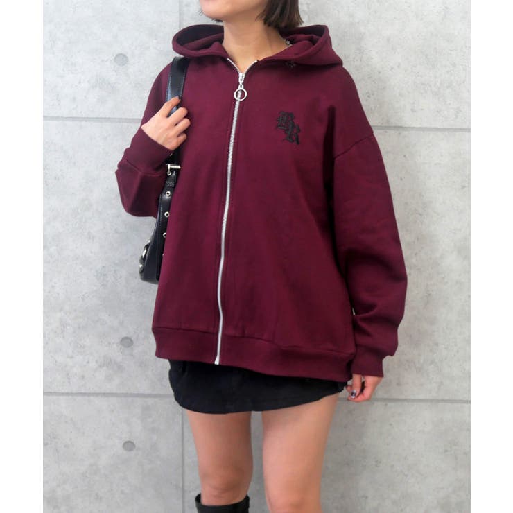 バッククロスジップパーカー | FUN | 詳細画像9 