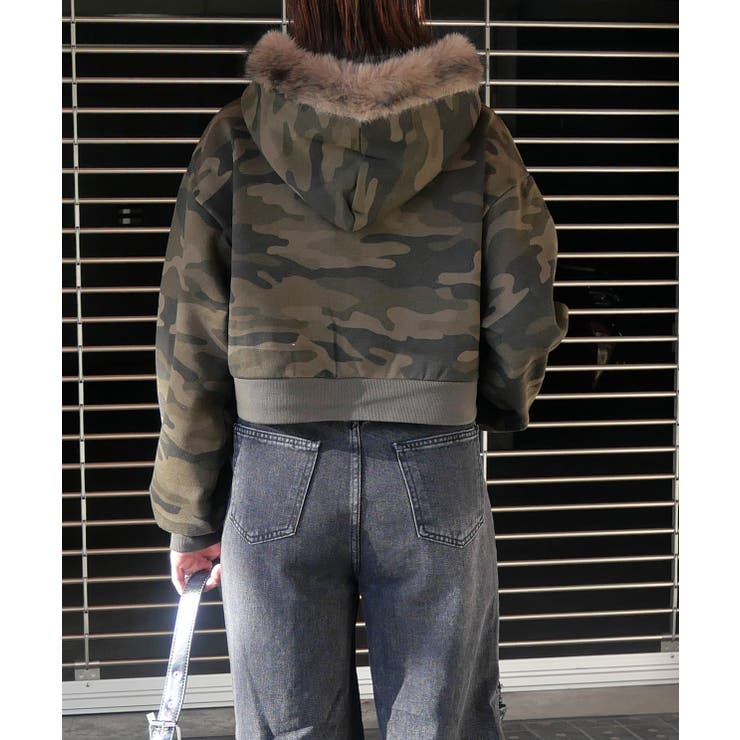 ファーショートパーカー | FUN | 詳細画像3 