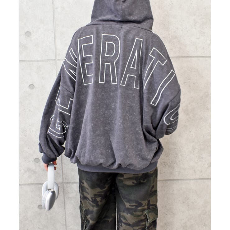 デカロゴジップパーカー[品番：TRNW0001936]｜FUN（ファン）の