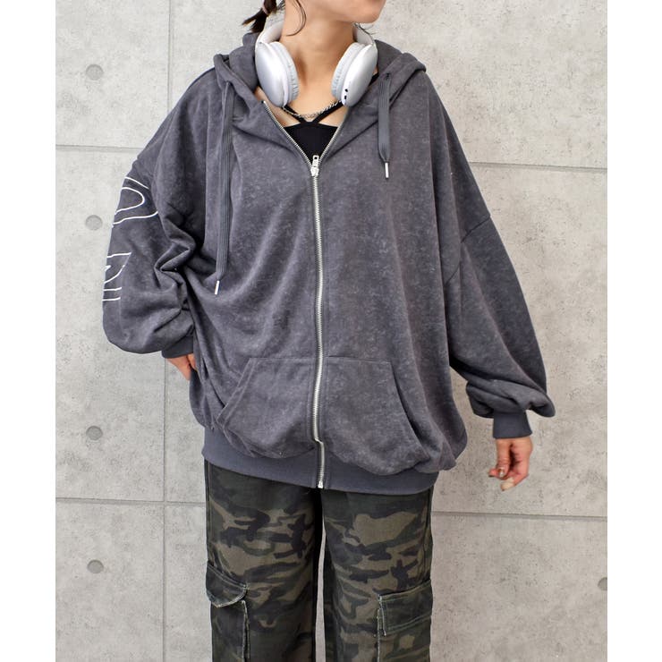 ラメロゴジップパーカー | FUN | 詳細画像12 