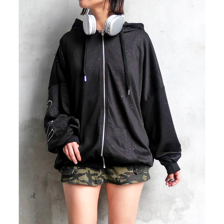 ラメロゴジップパーカー | FUN | 詳細画像5 