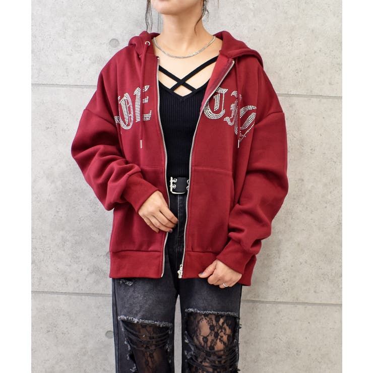 ストーンジップパーカー | FUN | 詳細画像4 