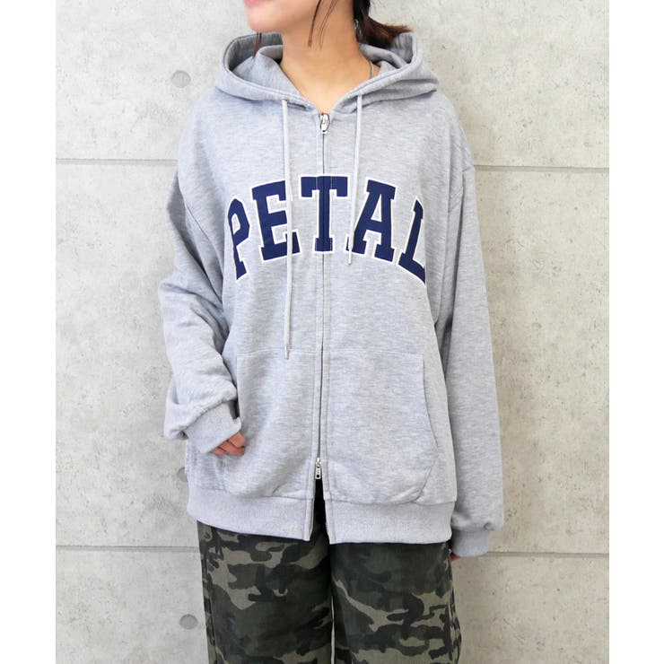 グレー | ロゴジップパーカー | FUN