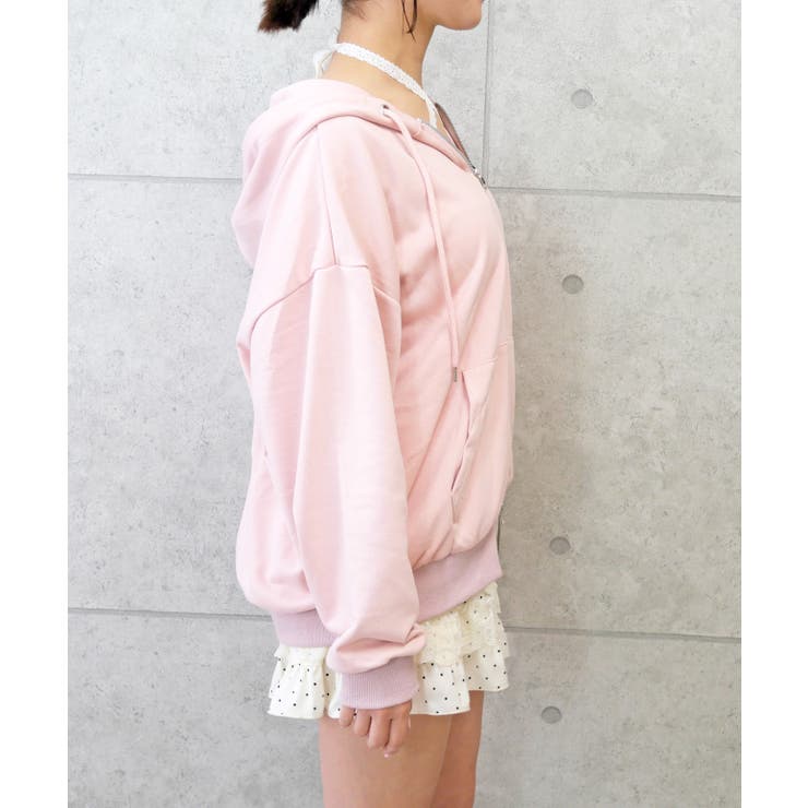 ラメストーンロゴパーカー | FUN | 詳細画像2 