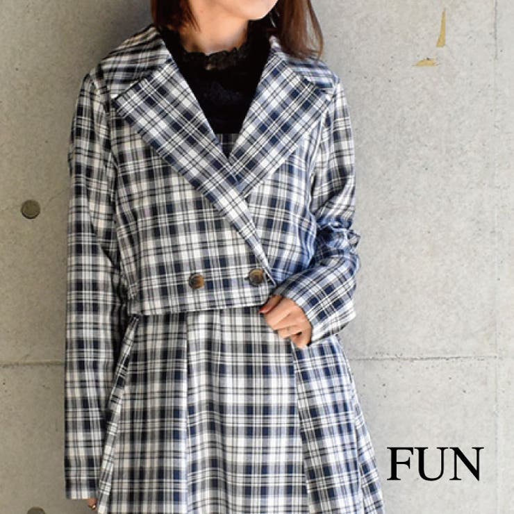 マルチチェックセットアップ[品番：TRNW0000187]｜FUN（ファン