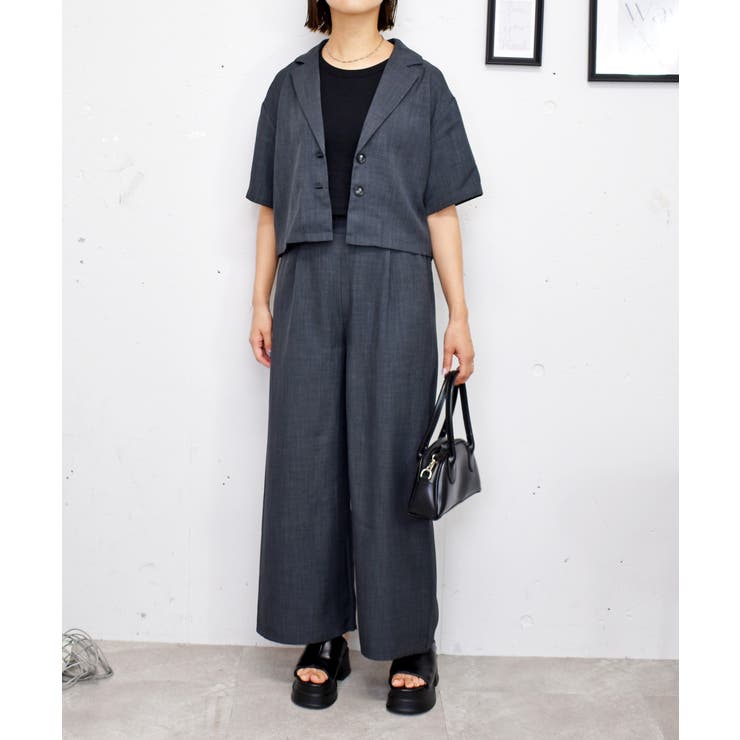 +J ジャケットとパンツ　セット ジーラ GeeRA 【ジャケット+2ボトム】洗えるストレッチ