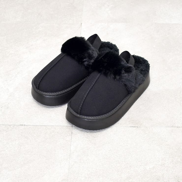 ブラック | ムートンスリッポン | FUN