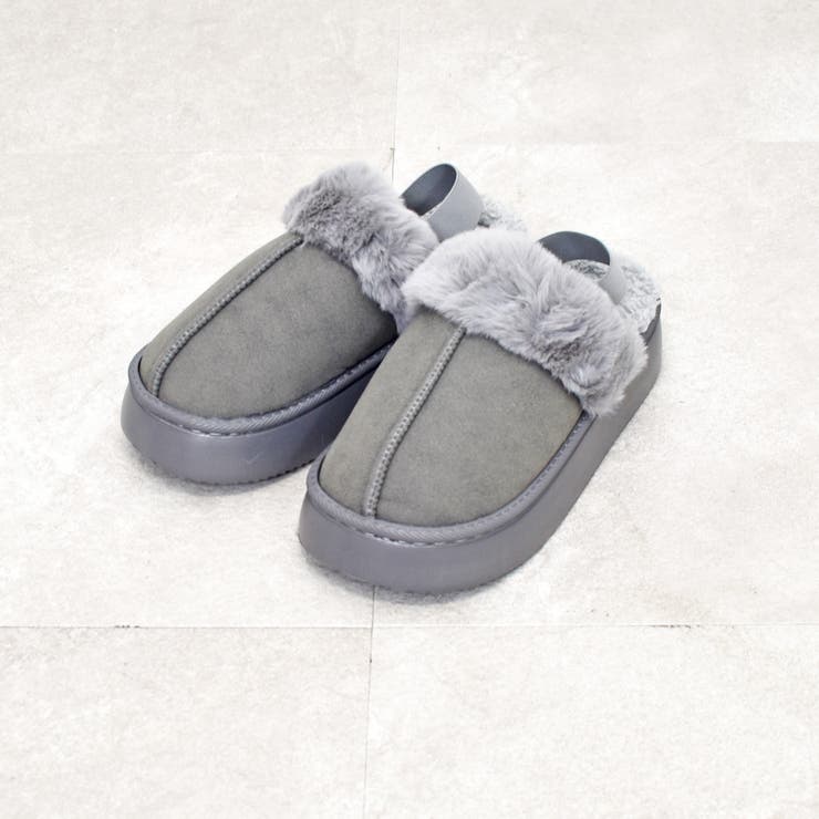 グレー | ムートンスリッポン | FUN
