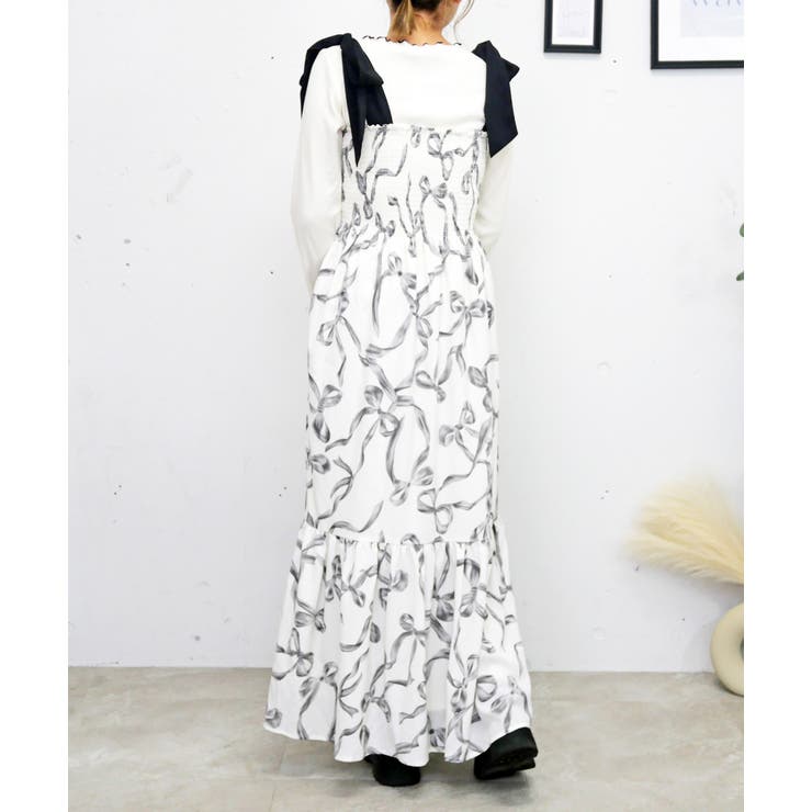 リボンガラワンピース | FUN | 詳細画像3 