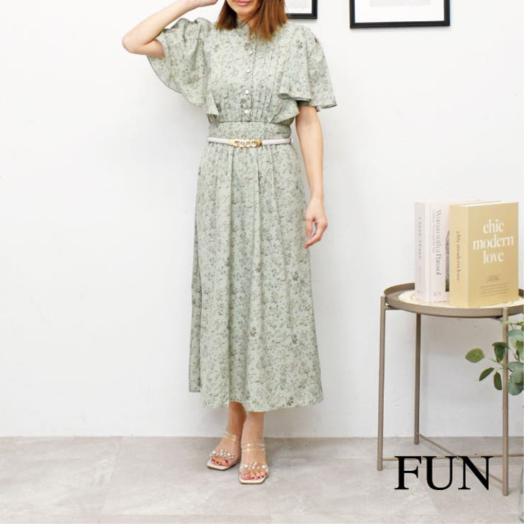花柄フリルワンピース[品番：TRNW0000932]｜FUN（ファン）の