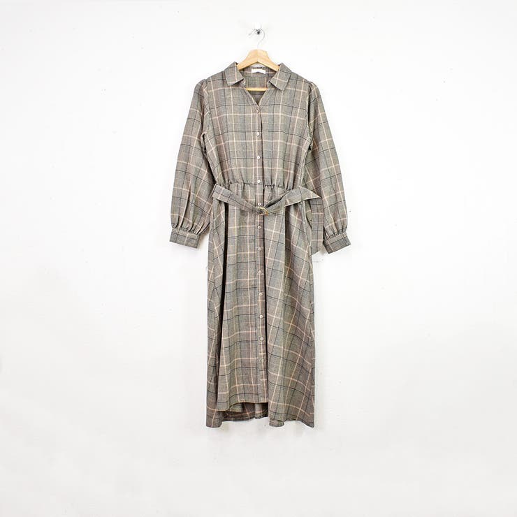 ベルトツキシャツワンピース[品番：TRNW0001382]｜FUN（ファン）の