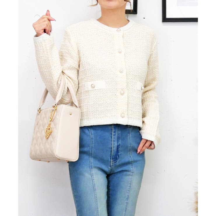 ラメツイードカーデ | FUN | 詳細画像6 