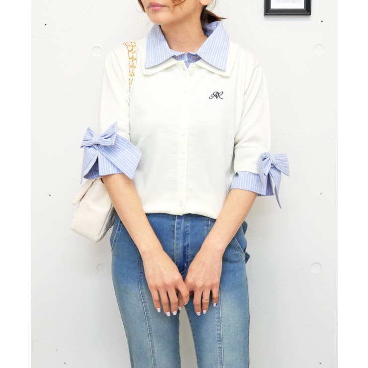 ソデリボンドッキングカーデ | FUN | 詳細画像6 