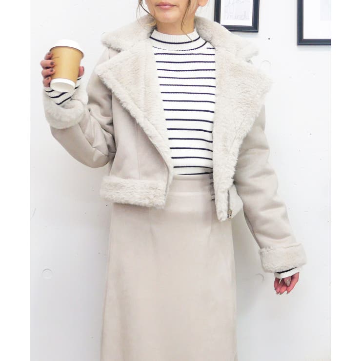 スエードフェイクファージャケット | FUN | 詳細画像1 