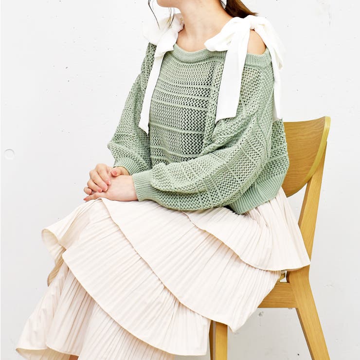 treat yourself×margarine fingers リボンニット 01jfv5zdw1dpsq1vwzca0av7sc_204
