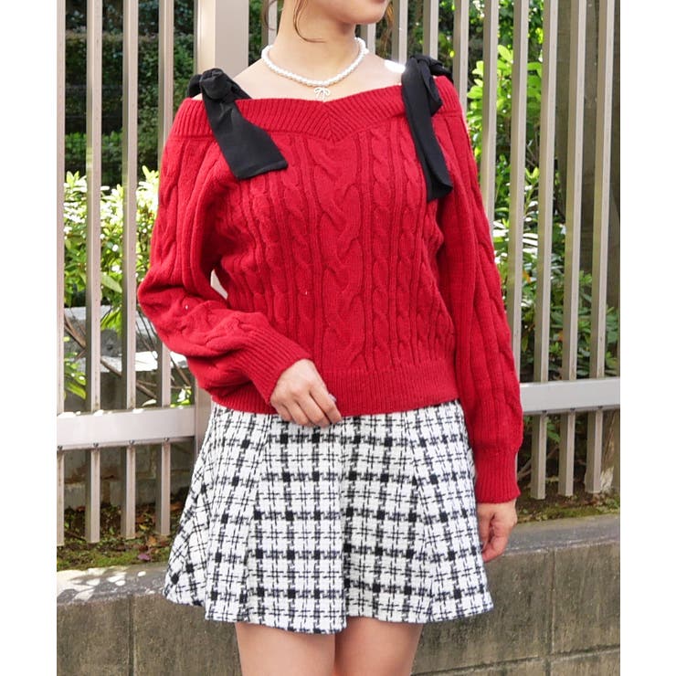 レッド | カタリボンニット | FUN