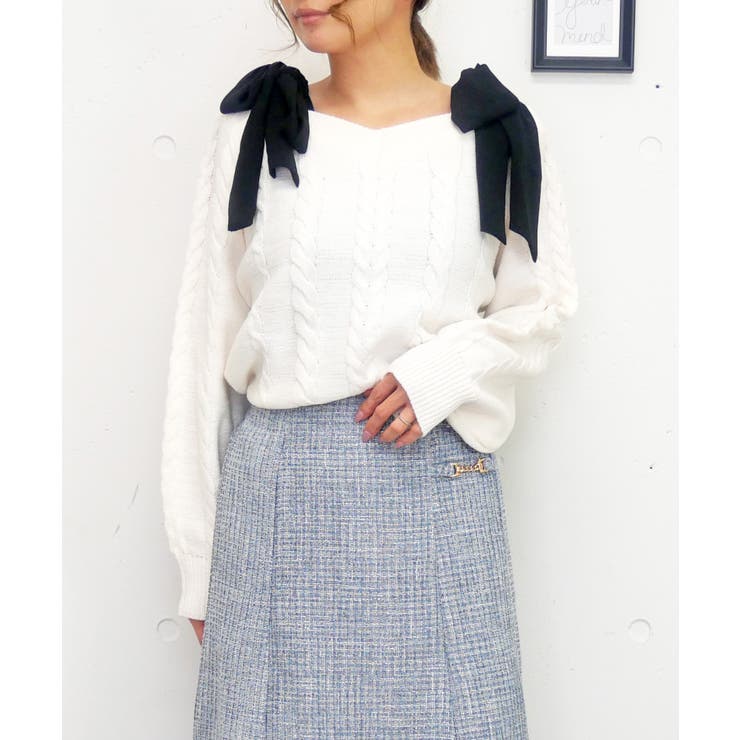 ラメカタリボンニット | FUN | 詳細画像7 