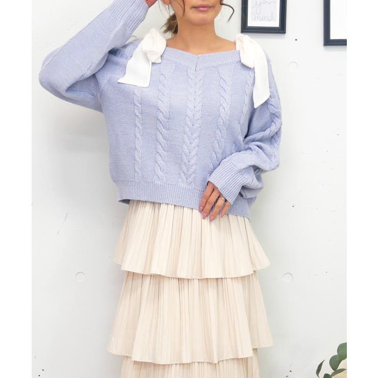 ラメカタリボンニット | FUN | 詳細画像8 