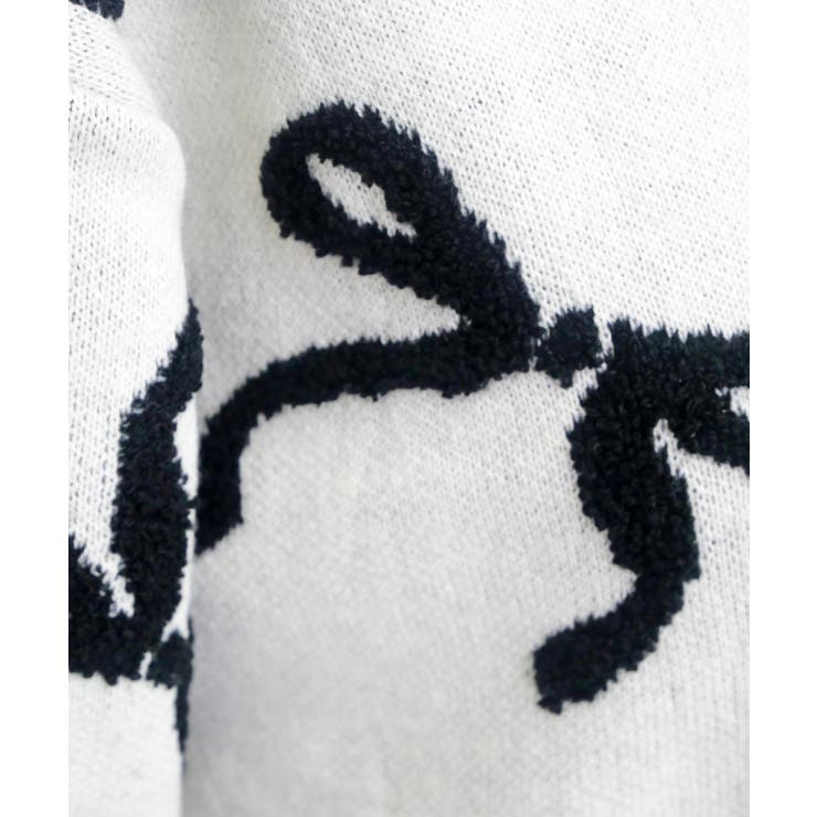 リボンパイルジャガードニット | FUN | 詳細画像6 