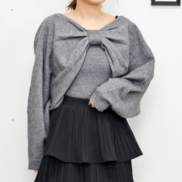 リボンボレロアンサンブル[品番：TRNW0001458]｜FUN（ファン）の