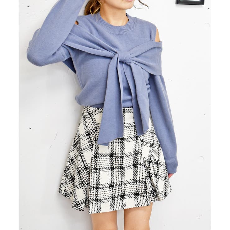 ブルー | リボンカタアキニット | FUN