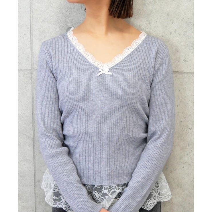 フロントリボンニット | FUN | 詳細画像4 