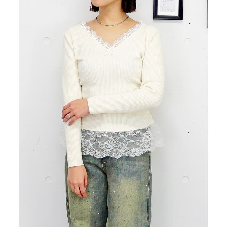 フロントリボンニット | FUN | 詳細画像7 