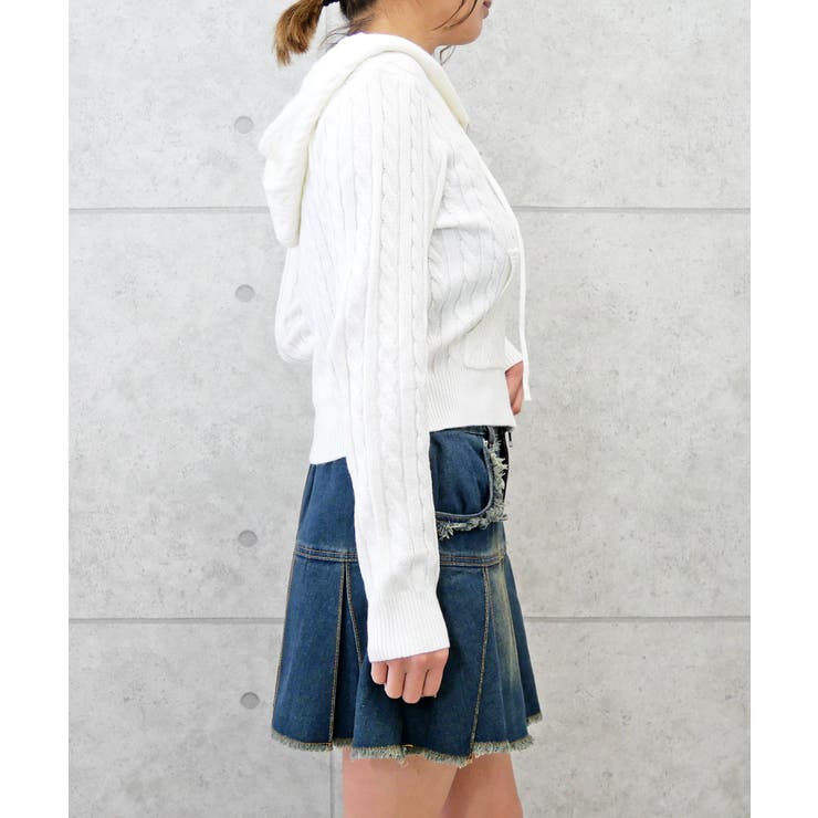 ケーブルフードニット | FUN | 詳細画像2 