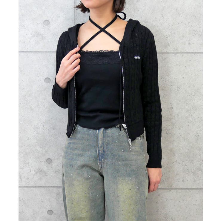 ケーブルフードニット | FUN | 詳細画像5 