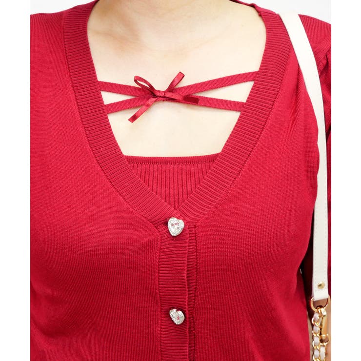 リボンキャミニットアンサンブル | FUN | 詳細画像4 