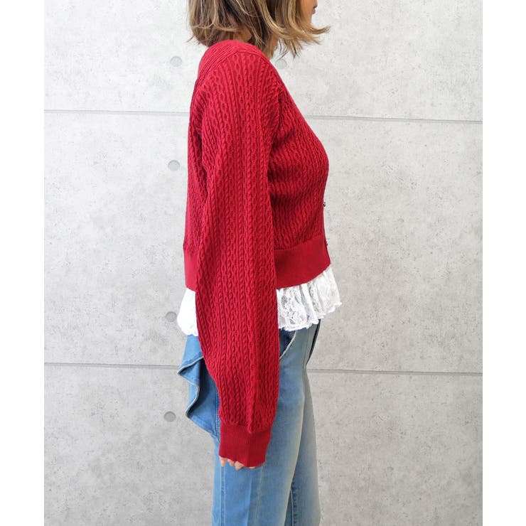 スソレースリボンニット | FUN | 詳細画像2 