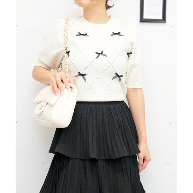 リボンパールニット | FUN | 詳細画像4 