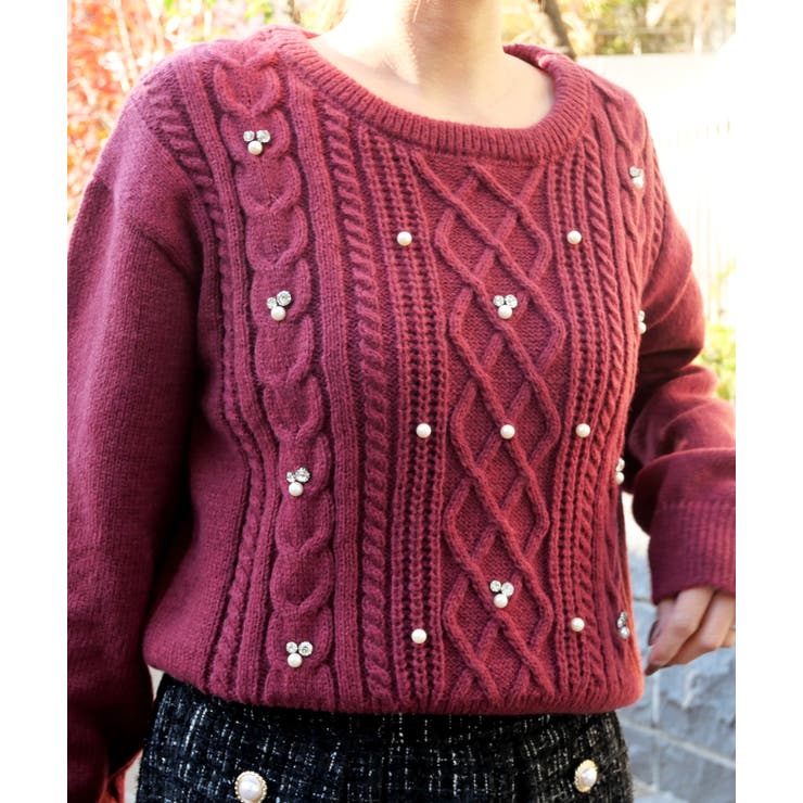 ビジュケーブルニット | FUN | 詳細画像4 