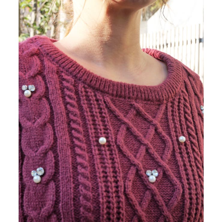 ビジュケーブルニット | FUN | 詳細画像5 