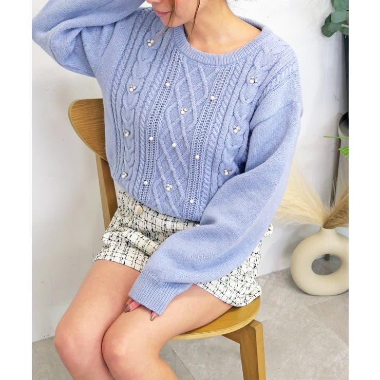 ビジュケーブルニット | FUN | 詳細画像7 