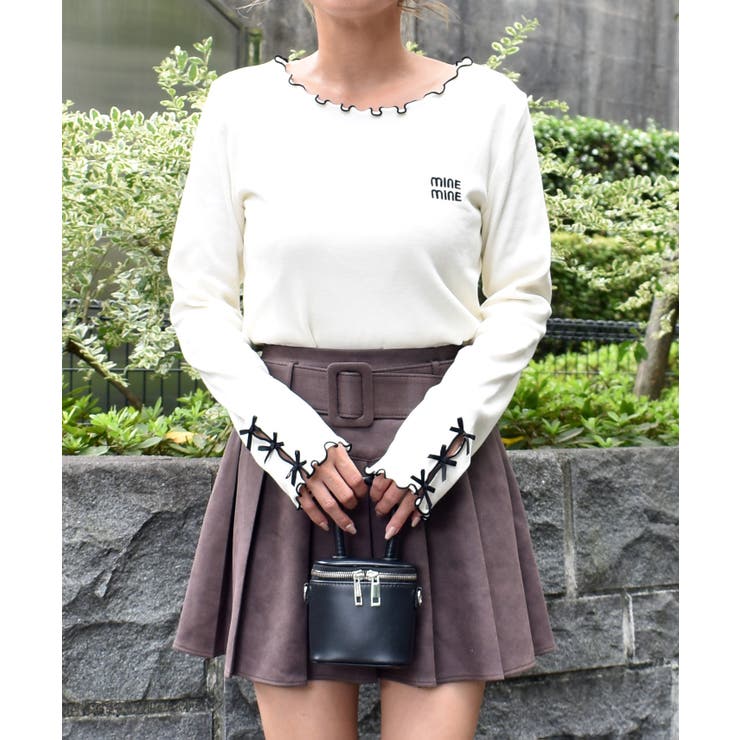 アイボリー | ソデリボンメロープルオーバー | FUN