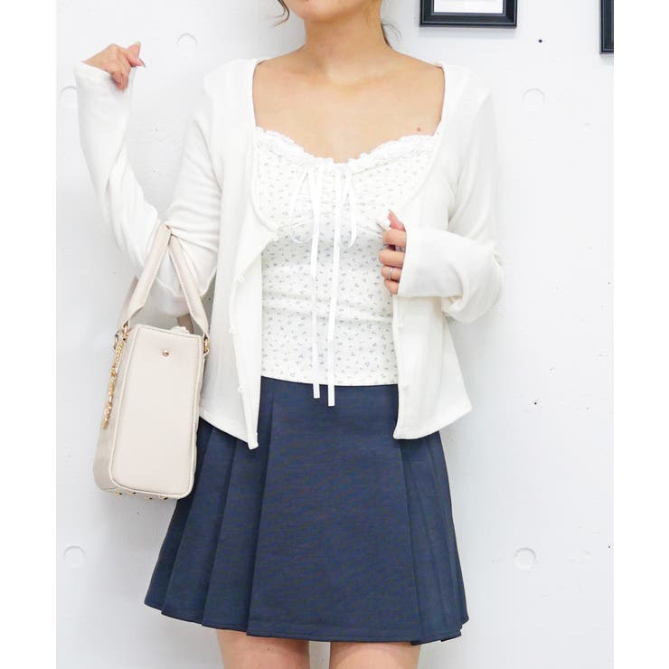 アイボリー | ハナガラキャミアンサンブル | FUN