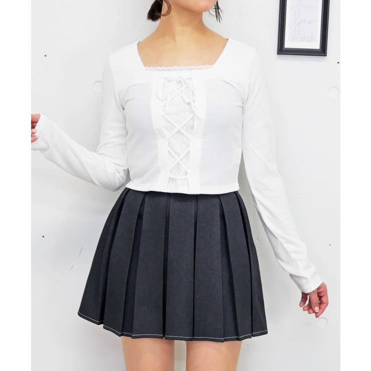 レースレイヤードプルオーバー | FUN | 詳細画像6 