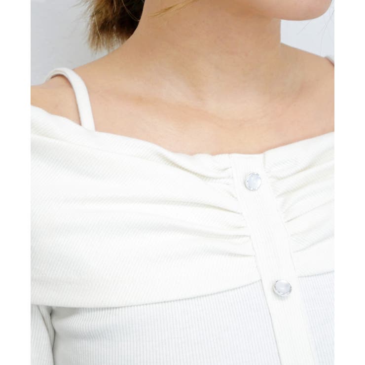 ボタンオフショルカットソー | FUN | 詳細画像4 