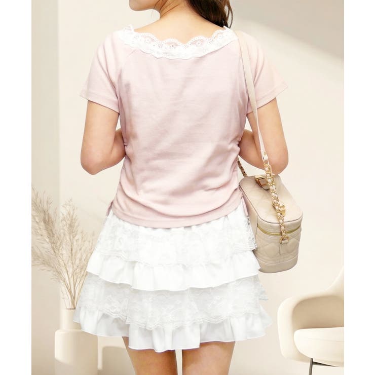 ストーンリボンカットソー | FUN | 詳細画像3 