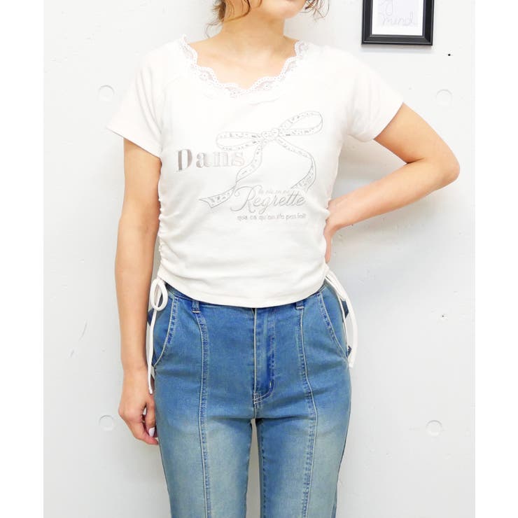 ストーンリボンカットソー | FUN | 詳細画像6 