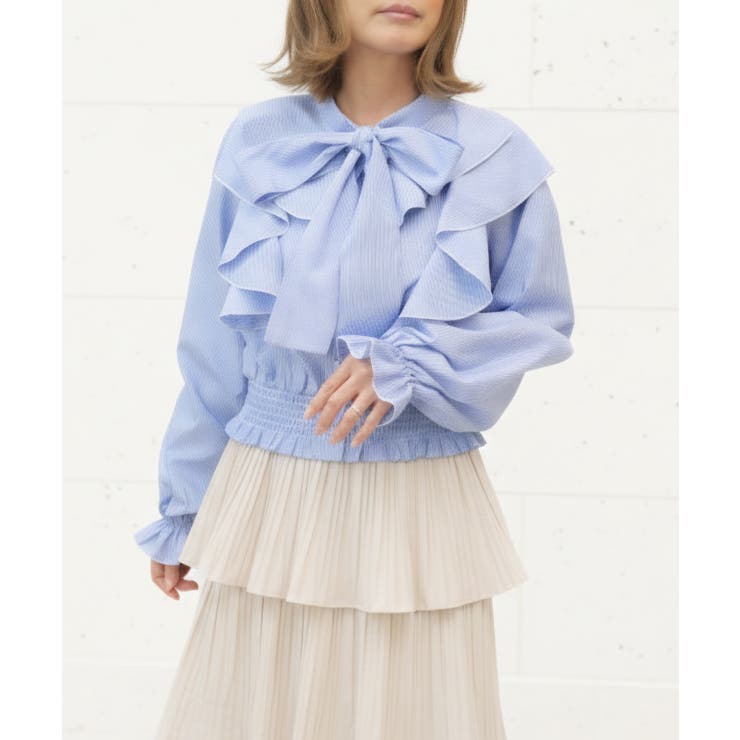 ブルー系 | マルチフリルブラウス | FUN